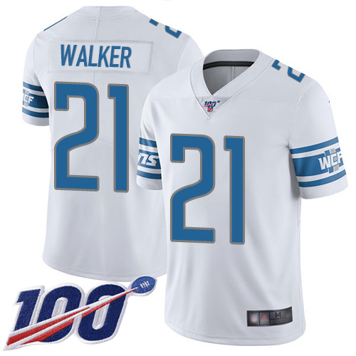 Detroit Lions Limited White Youth Tracy Walker Road Jersey NFL Football 21 100th Season Vapor Untouchable